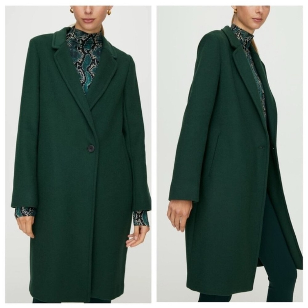 BABATON Stedman Coat Wool Pea Long Midi Jacket Dark Scarab Green
XS Aritzia